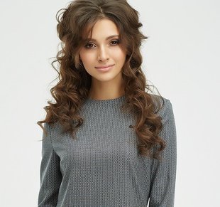 Платье из костюмной ткани