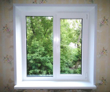 Окно пластиковое на кухню, профиль SL, размер 1300*1400