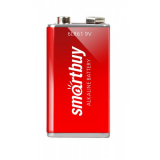 Батарейка Крона, SmartBuy, 9 Вольт, алкалиновая (щёлочная), цена за 1 штуку, хит