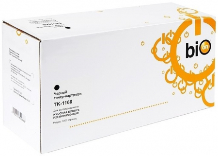 Картридж совместимый, Kyocera TK-1160, для P2040dn, с чипом, Bion, ресурс 7200 страниц