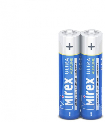 Батарейка AAA Mirex, 1.5 вольта, 550 mAh, алкалиновая(щёлочная), цена за 1 штуку