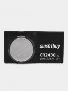 Батарейка CR2430, SmartBuy, 3 Вольта, литиевая, цена за 1 штуку