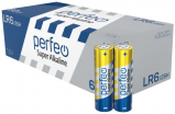 Батарейка AA Perfeo, 1.5 вольта, 1570 mAh, алкалиновая (щёлочная), цена за 1 штуку, пальчик LR06