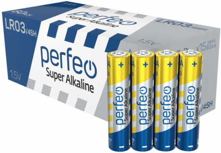 Батарейка AAA Perfeo, 1.5 вольта, 700 mAh, алкалиновая (щёлочная), цена за 1 штуку