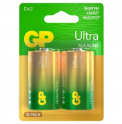 Батарейка D LR20, GP Ultra G-TECH, 1.5 вольта, алкалиновая (щёлочная), цена за 1 штуку