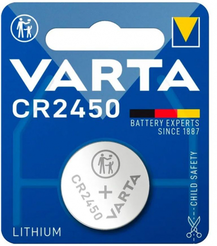 Батарейка CR2450, Varta, 3 Вольта, литиевая, цена за 1 штуку