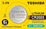 Батарейка CR2025, Toshiba, 3,0 Вольта, цена за 1 штуку