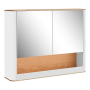 Шкаф навесной: 2 двери зеркальных + ниша. Коллекция &quot;Элизиум 2.1&quot;