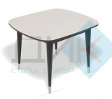 Стол раздвижной обеденный Kenner K900 венге/стекло крем